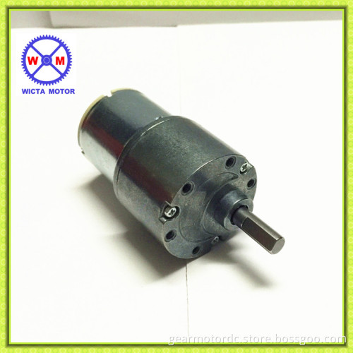 Powerful OD 37mm diam 1000rpm long lifetime 12 Volt dc motors with gearbox